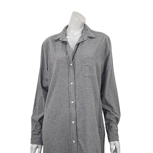 GRAYSON The HERO Women's button up Midi Dress Cotton Flannel Size 04 - Picture 7 of 10